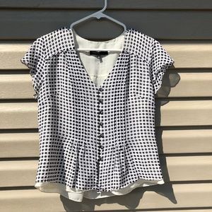 Jones New York Checked Blouse Size 6